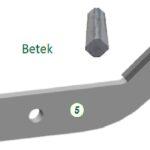 GE Force HD доплата за  зубья из твердого сплава BETEK для сплошной культивации 3800 мм для сплошной культивации (4 шт на ротор)