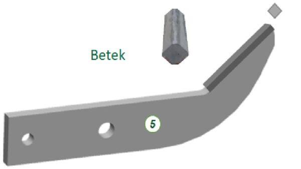 GE Force HD доплата за  зубья из твердого сплава BETEK для сплошной культивации 3800 мм для сплошной культивации (4 шт на ротор)
