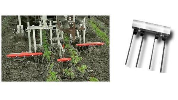 Опции Oliver левая граблина для выравнивания почвы с зажимом, длина 250 мм, для междурядья 500 мм